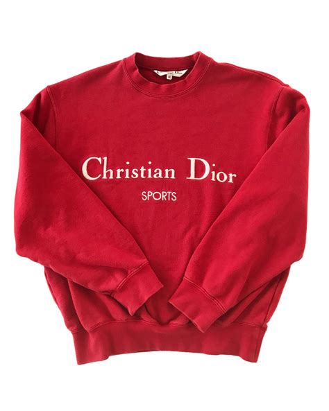 christian dior red sweatshirt|Christian Dior sweatsuit.